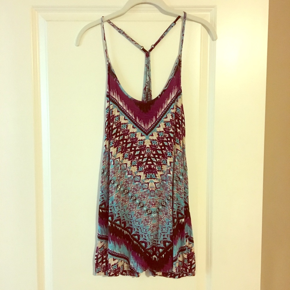 Blue and purple tank